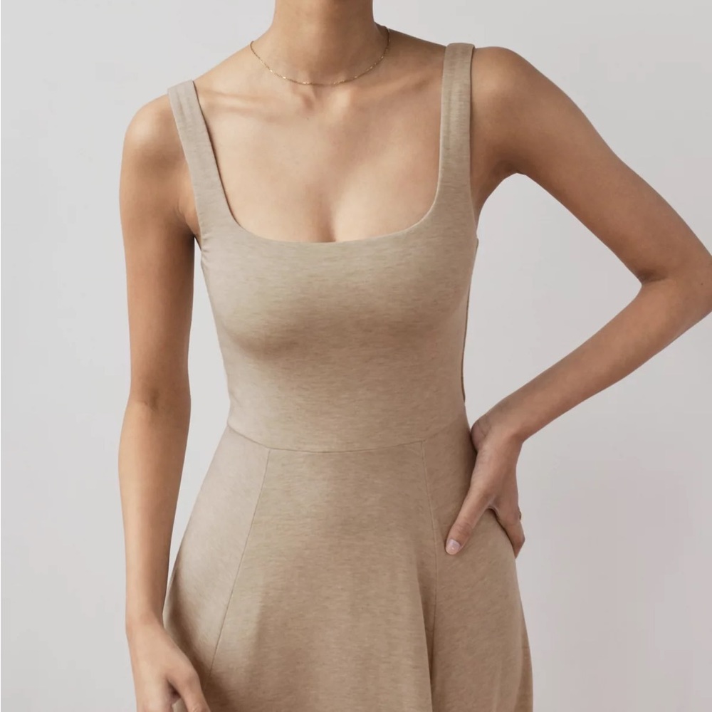 Wilfred Oatmeal Midi Slit Dress - Picture 5 of 5